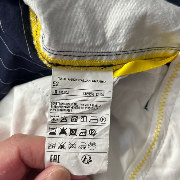 NWT - United Colors of Benetton Men’s Suit Pants - EU Size 52 / US Size 36 - Picture 6 of 7